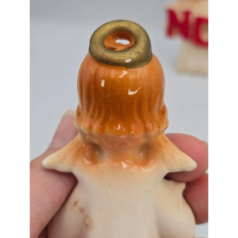 Brinn's Noel Angel Figurines Vintage Japan Ceramic Shakers